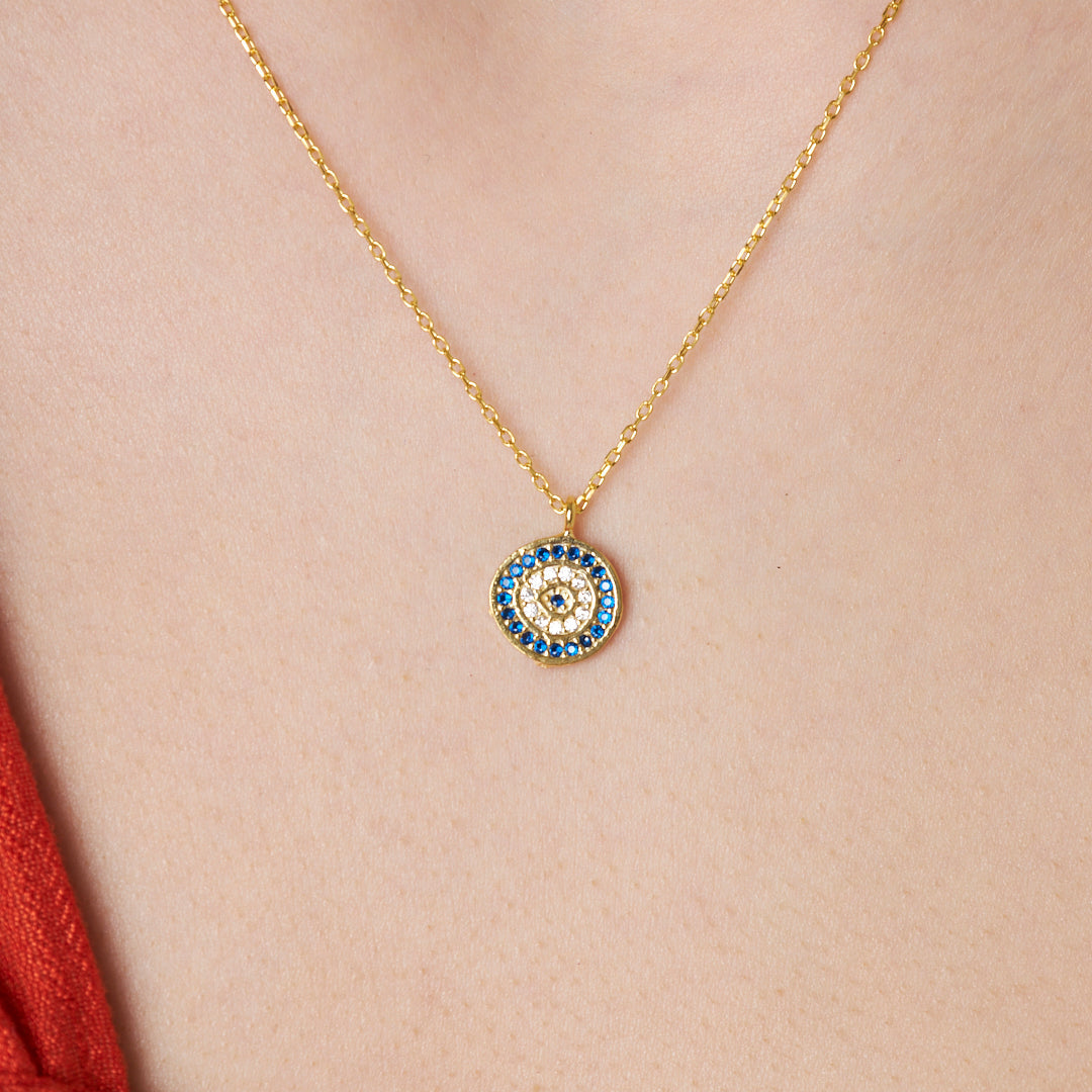 Evil Eye Number Necklace - 925 SILVER