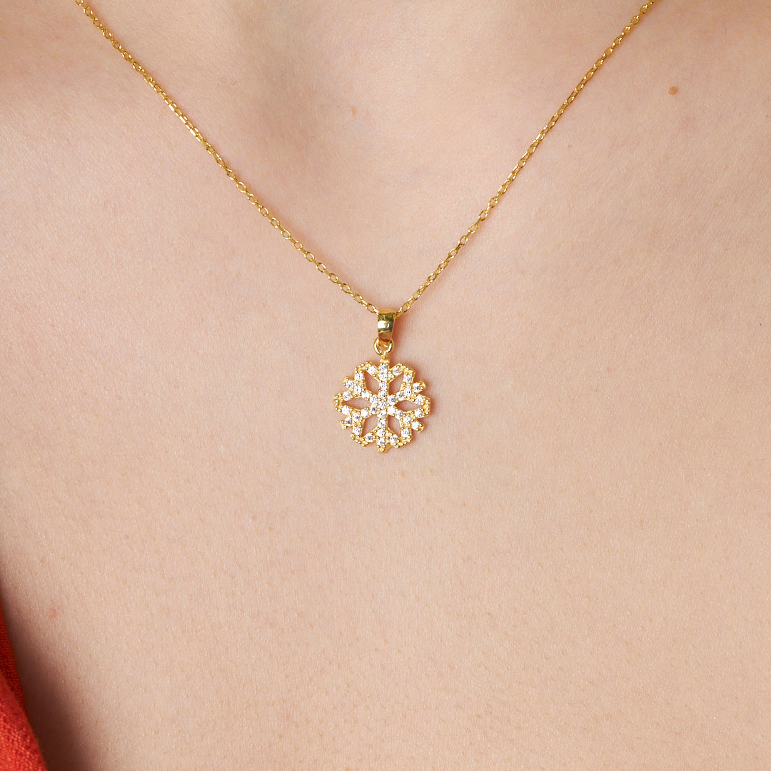 Snowflake Necklace - 925 Silver