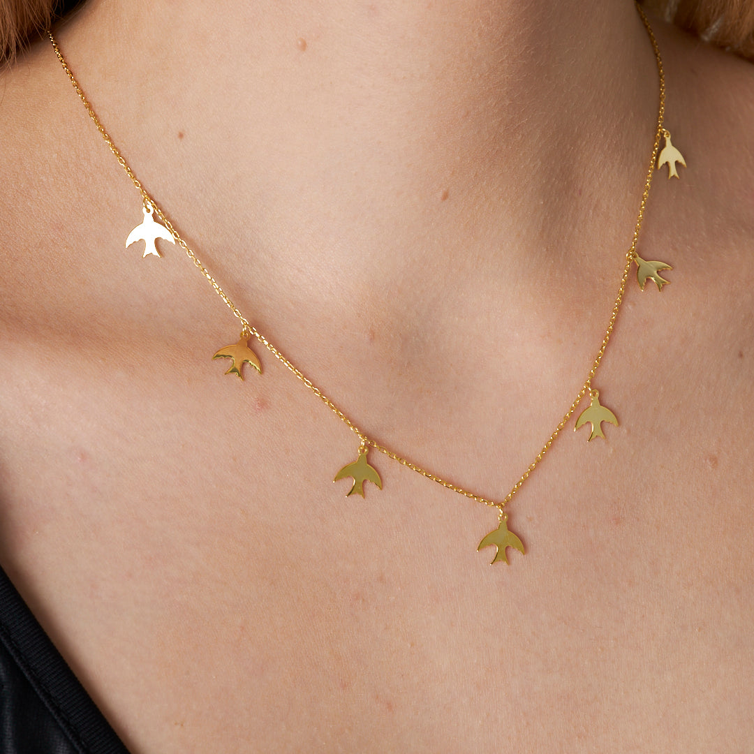 Birds Necklace - 925 SILVER