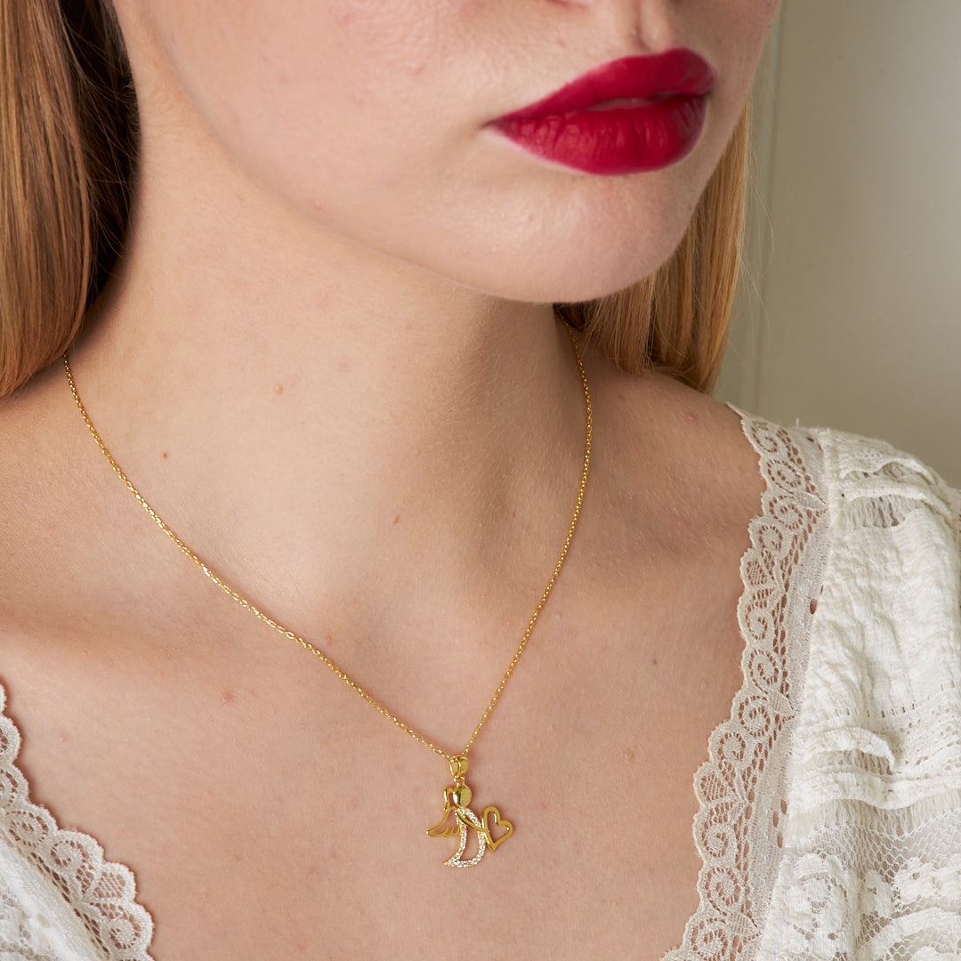 Angel Smile Necklace - 925 Silver