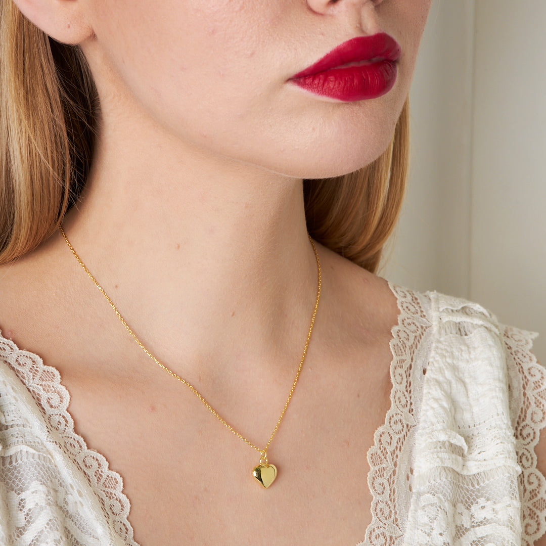 Simple Heart Necklace - 925 SILVER