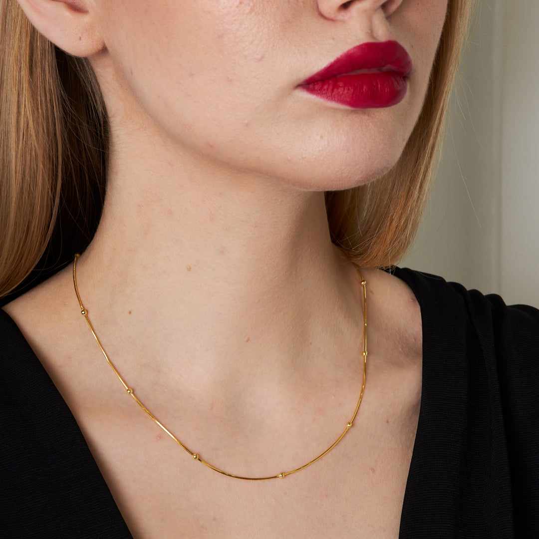 Ball Chain Necklace - 925 SILVER