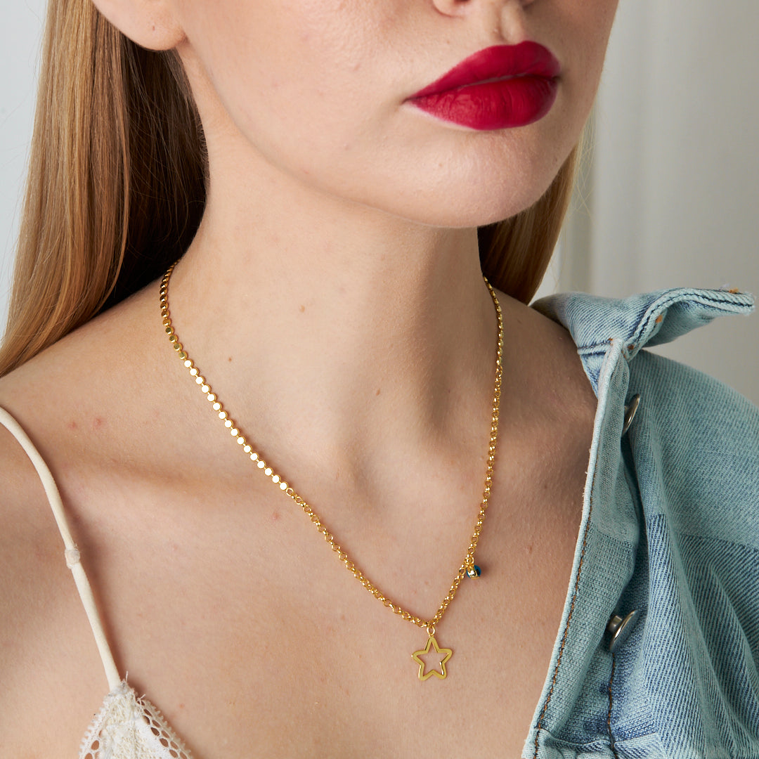 Star Model Necklace - 925 SILVER