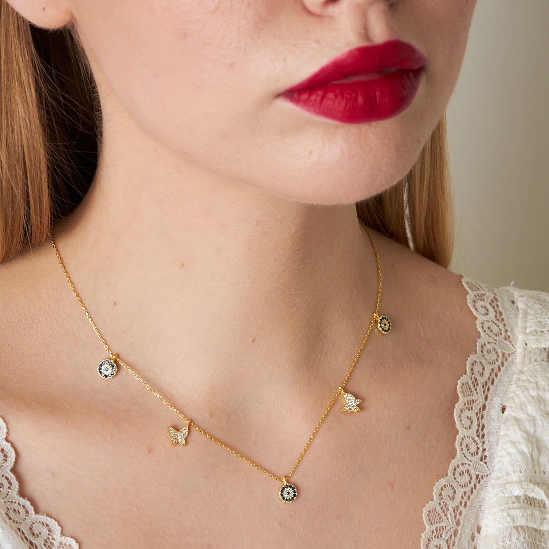 Butterfly Lucky Necklace - 925 Silver