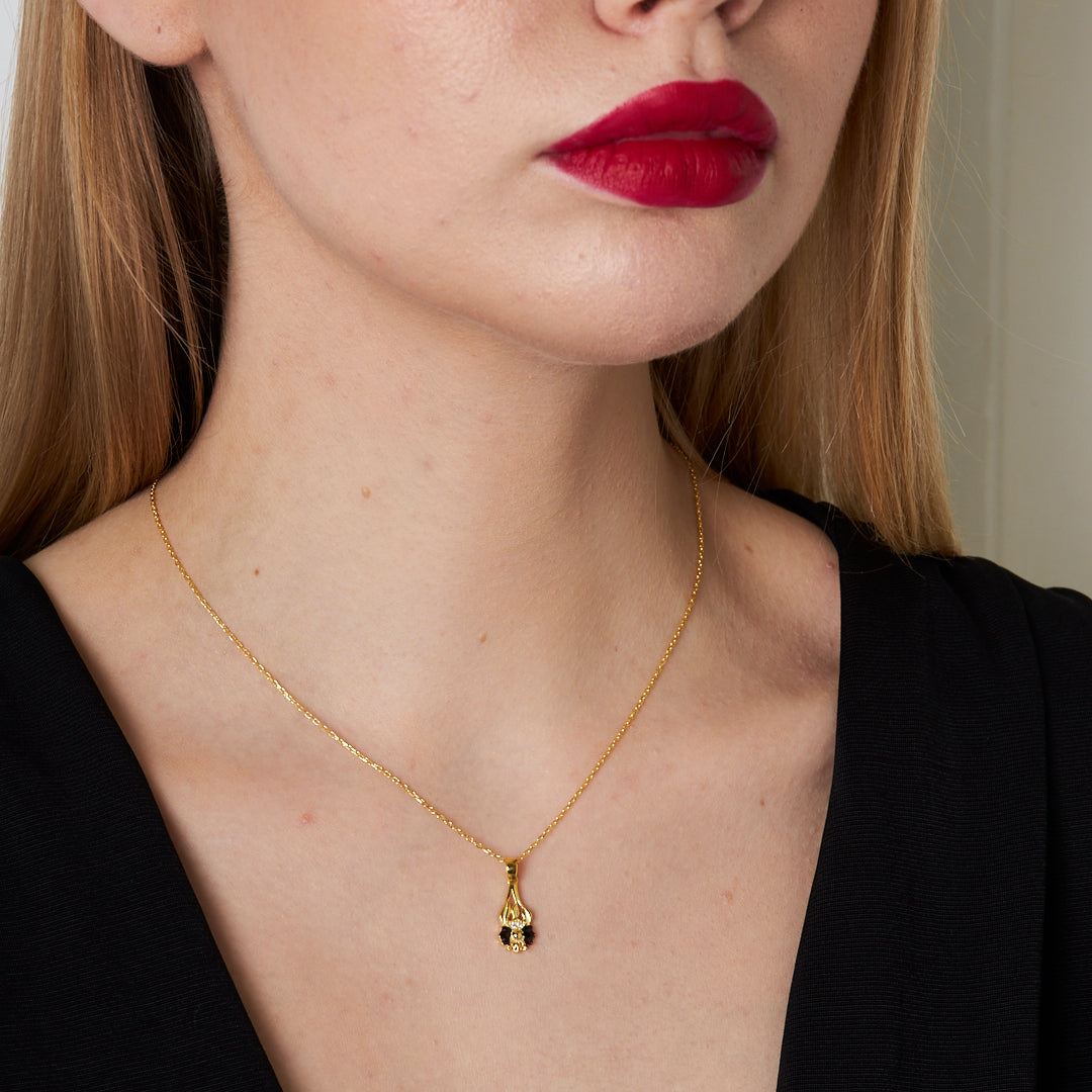 Flame Necklace - 925 SILVER