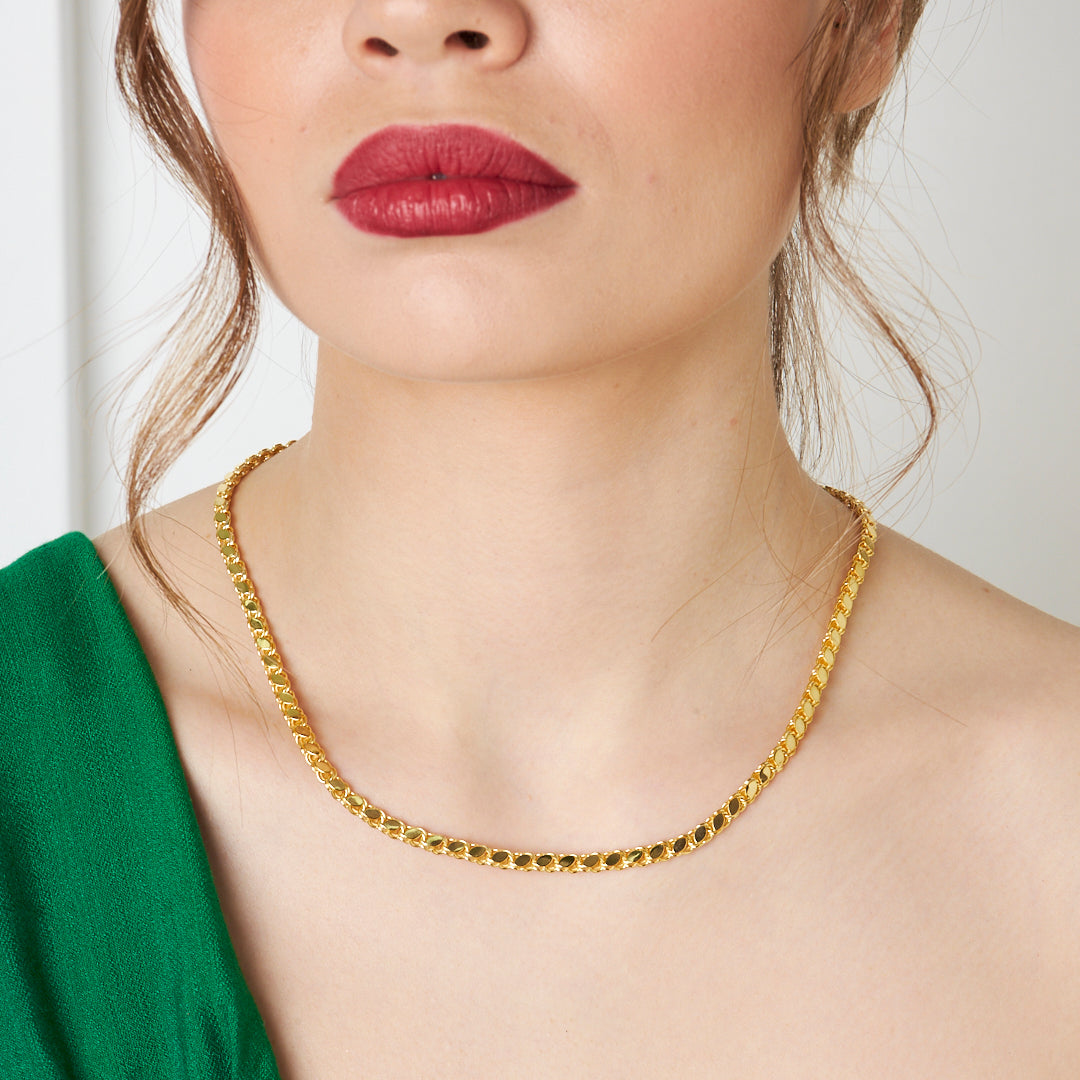 GERSTEN HALSKETTE | 925 SILBER