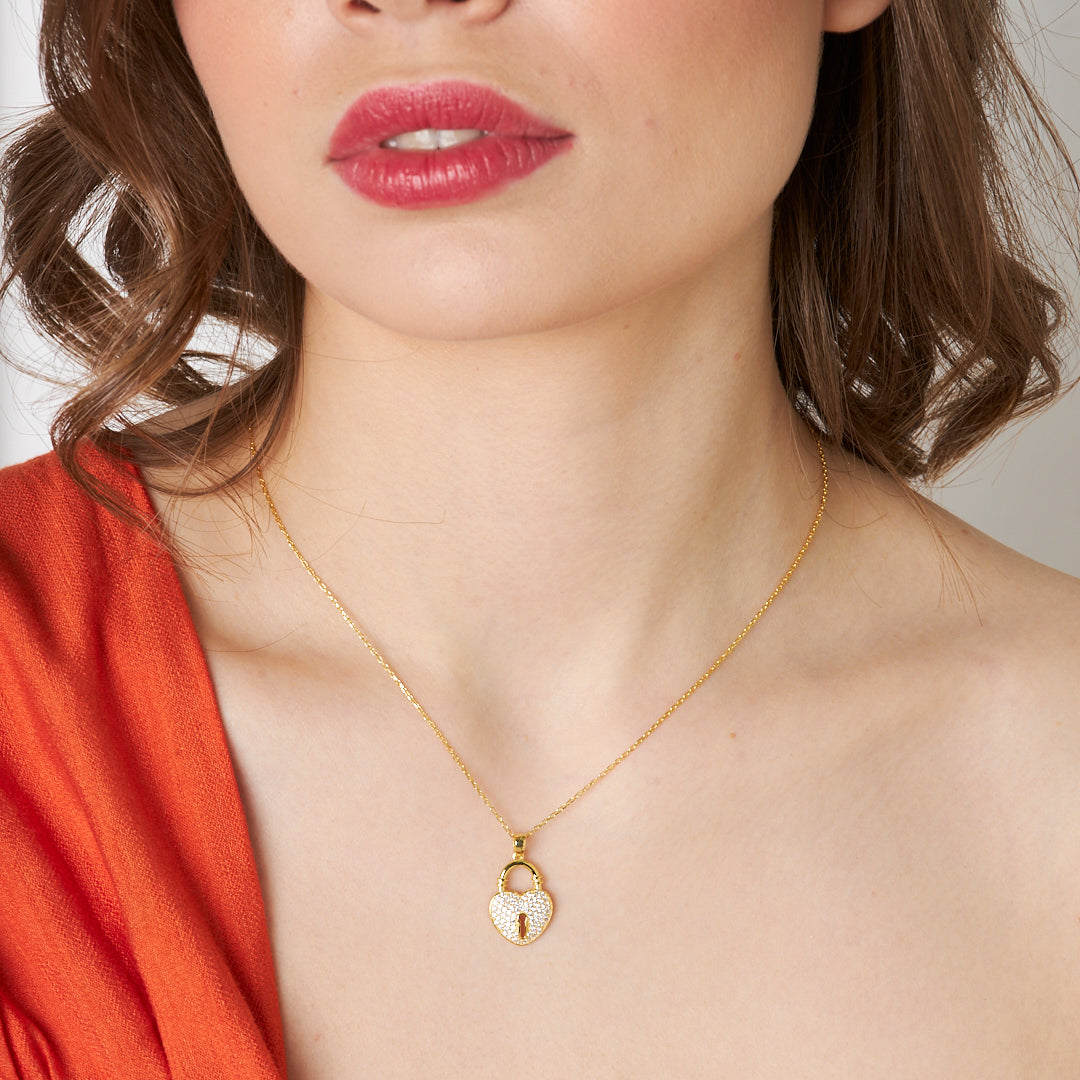 Key to My Heart Necklace - 925 SILVER
