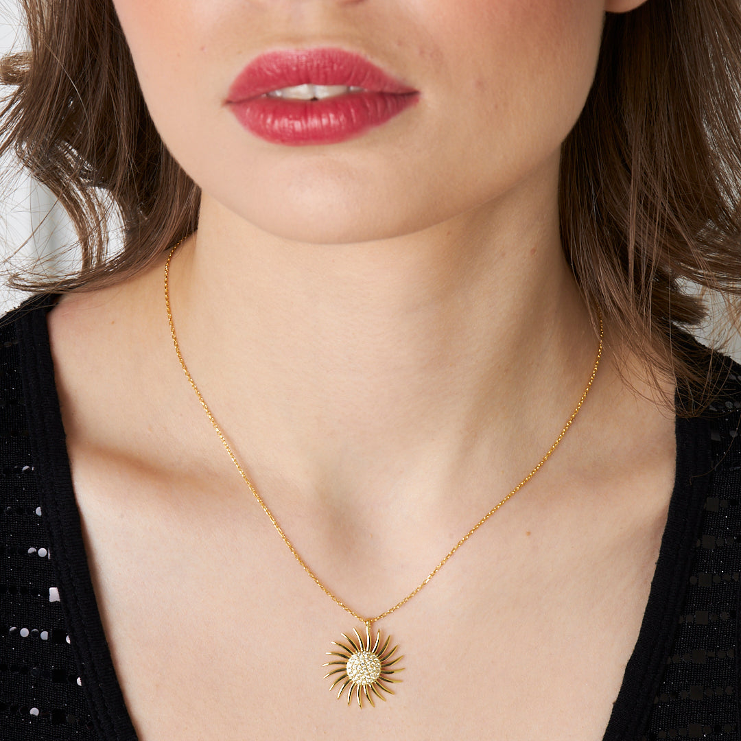 Sun Necklace - 925 SILVER
