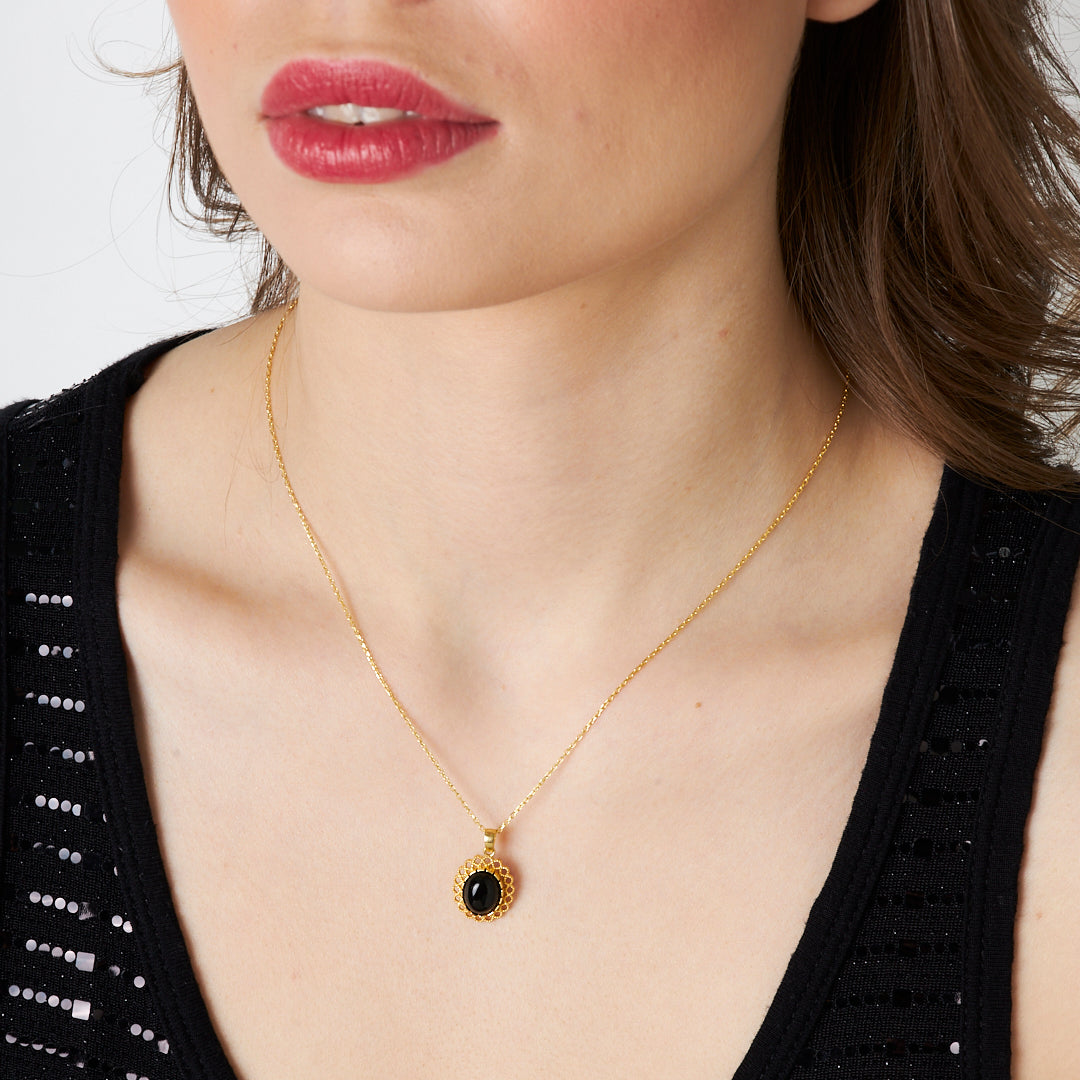 Sapphire Necklace - 925 SILVER