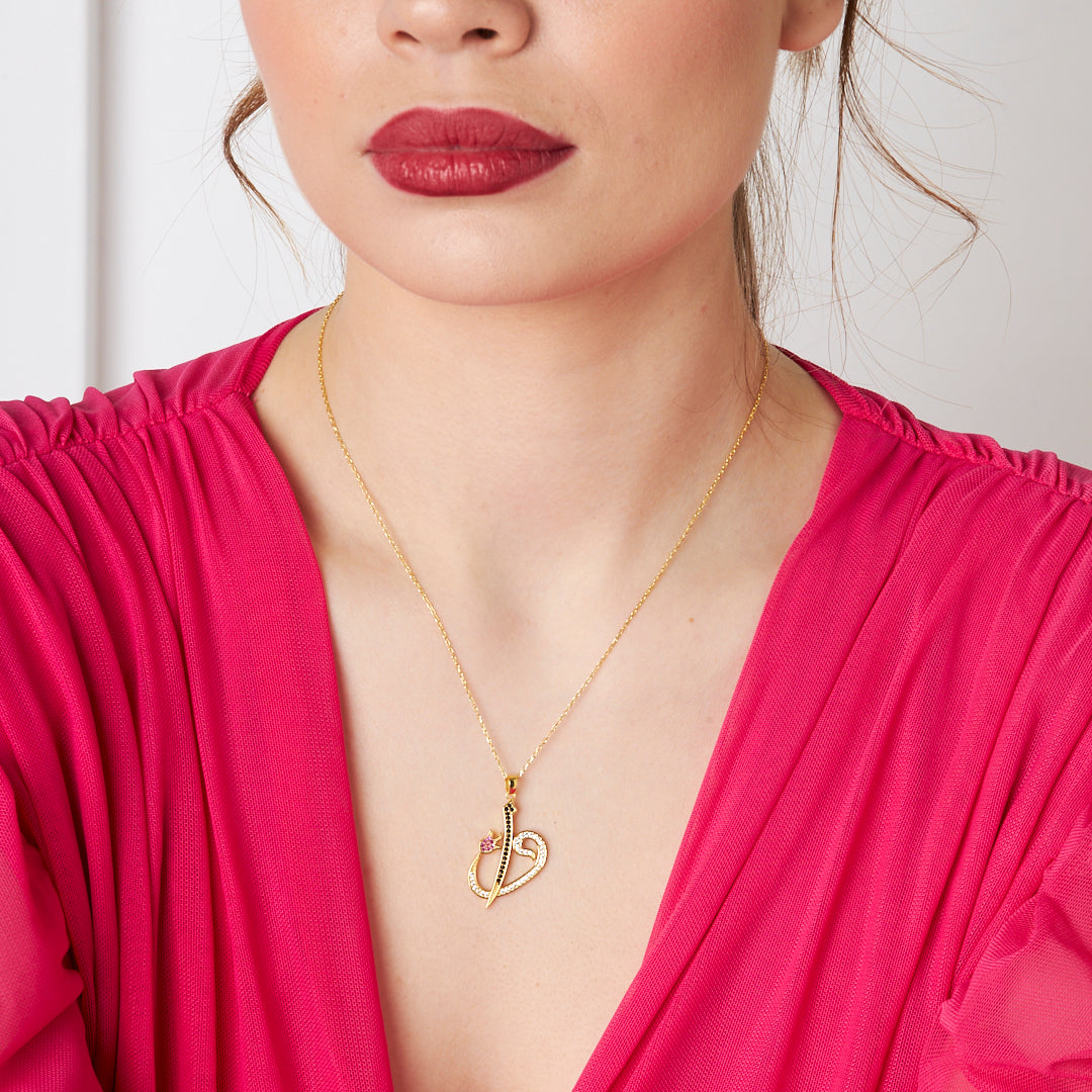Elif Vav Necklace - 925 SILVER