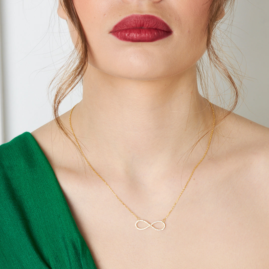 Classic Infinity Necklace - 925 Silver
