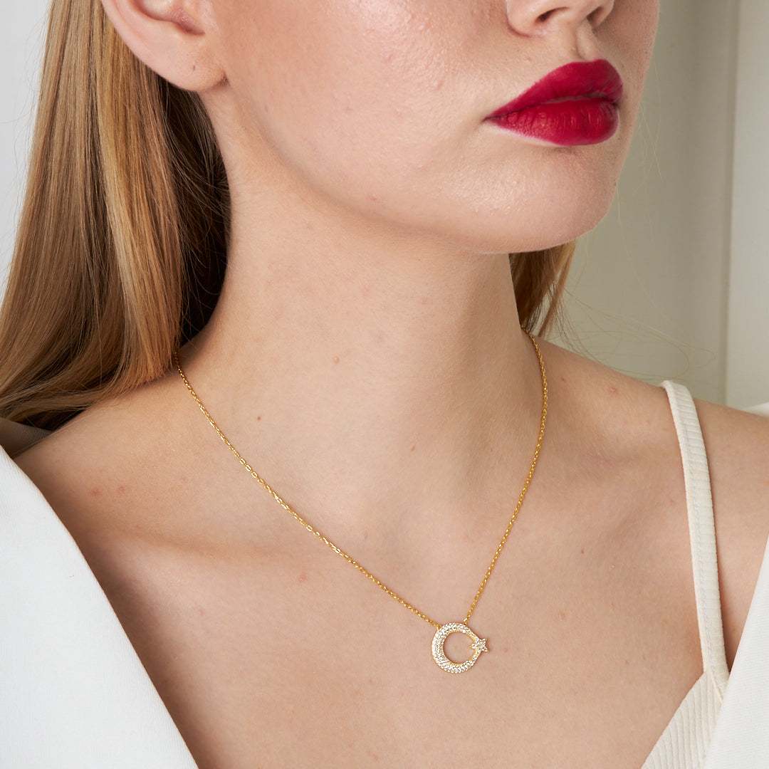 Sequential Star Necklace - 925 SILVER