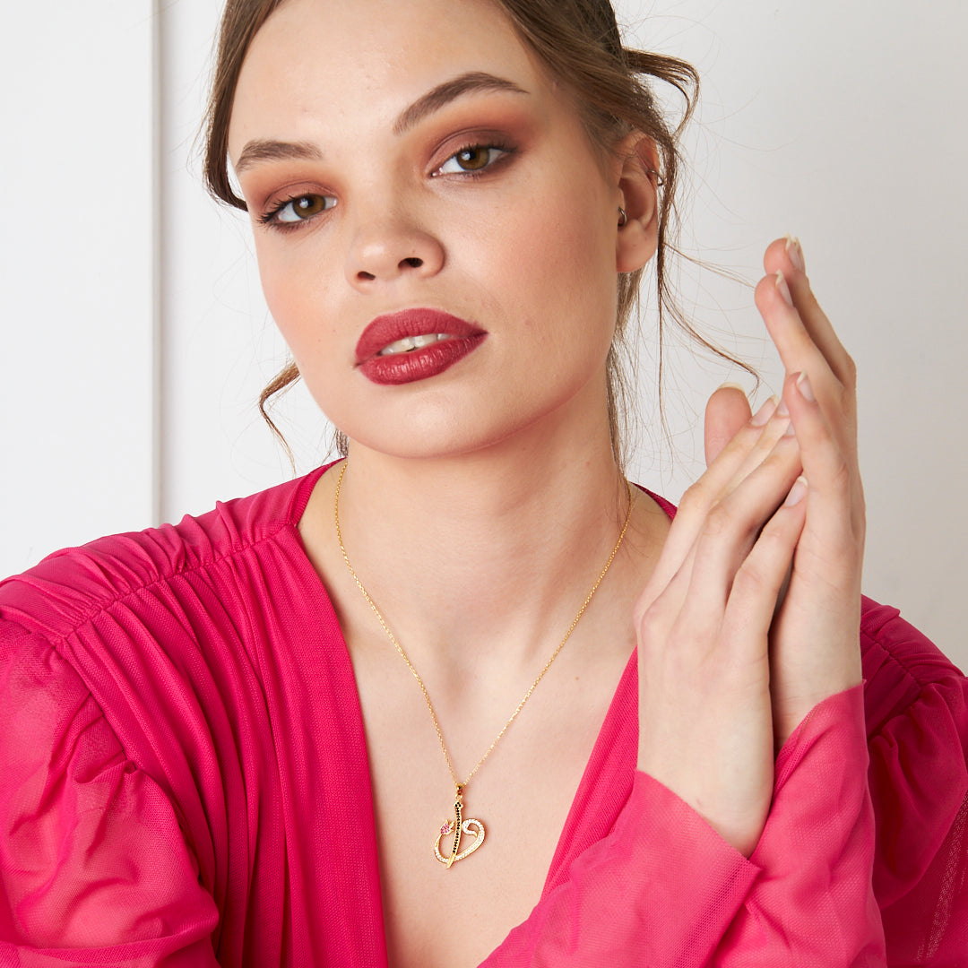Elif Vav Necklace - 925 SILVER