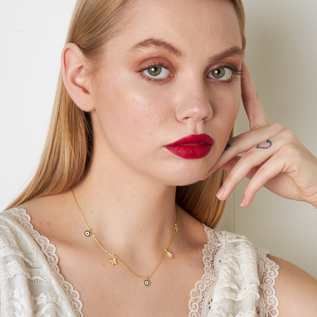 Butterfly Lucky Necklace - 925 Silver