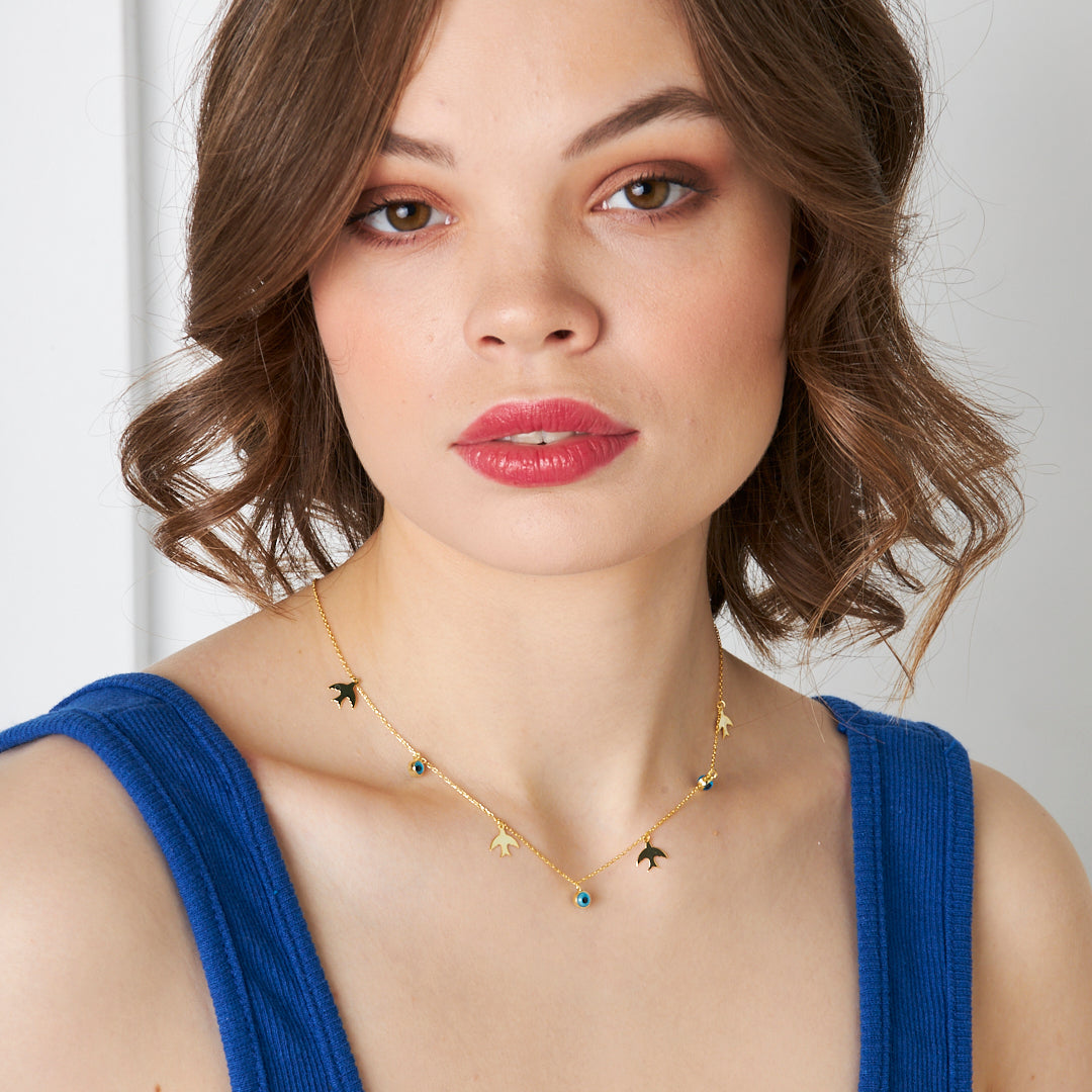 Swallow Necklace - 925 SILVER