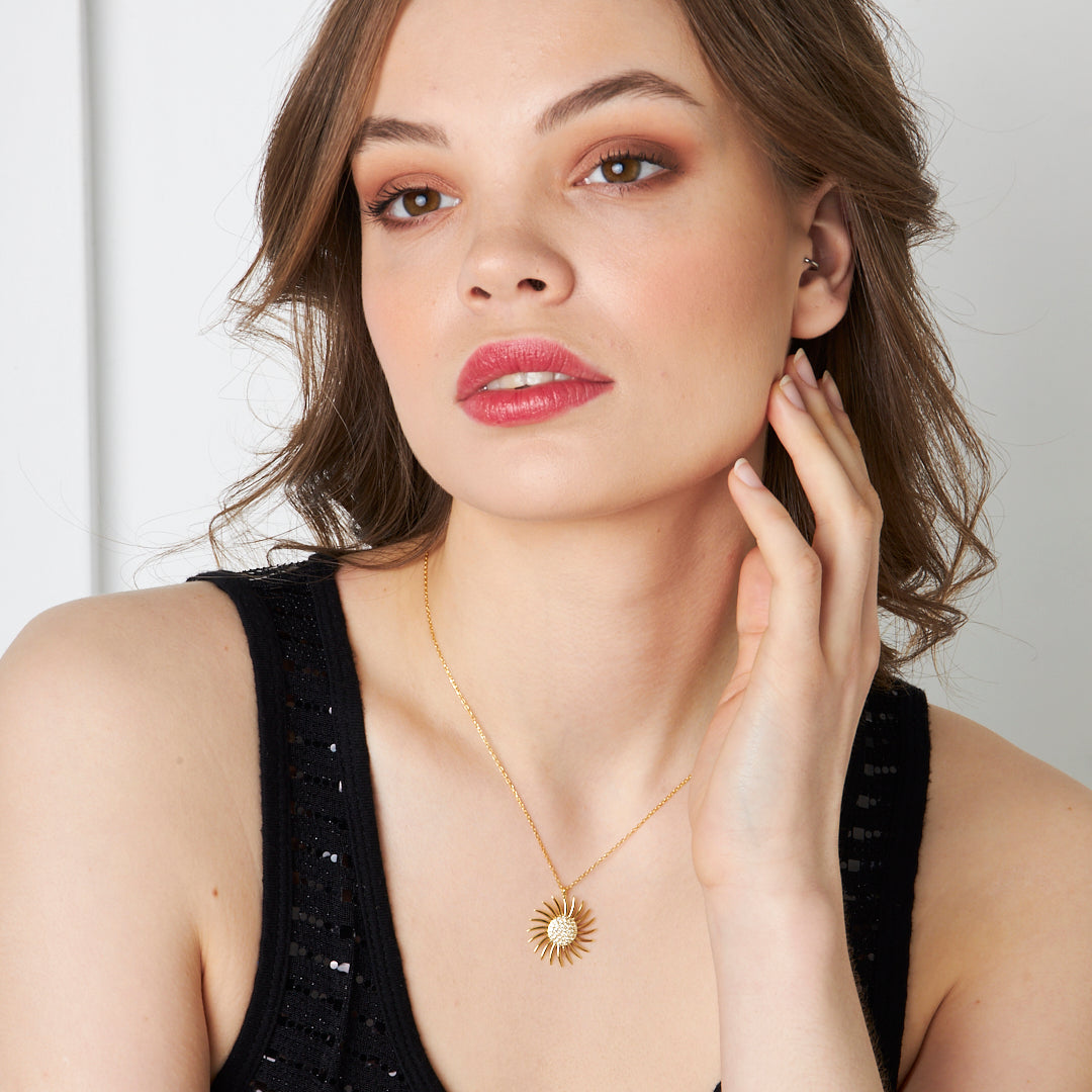 Sun Necklace - 925 SILVER