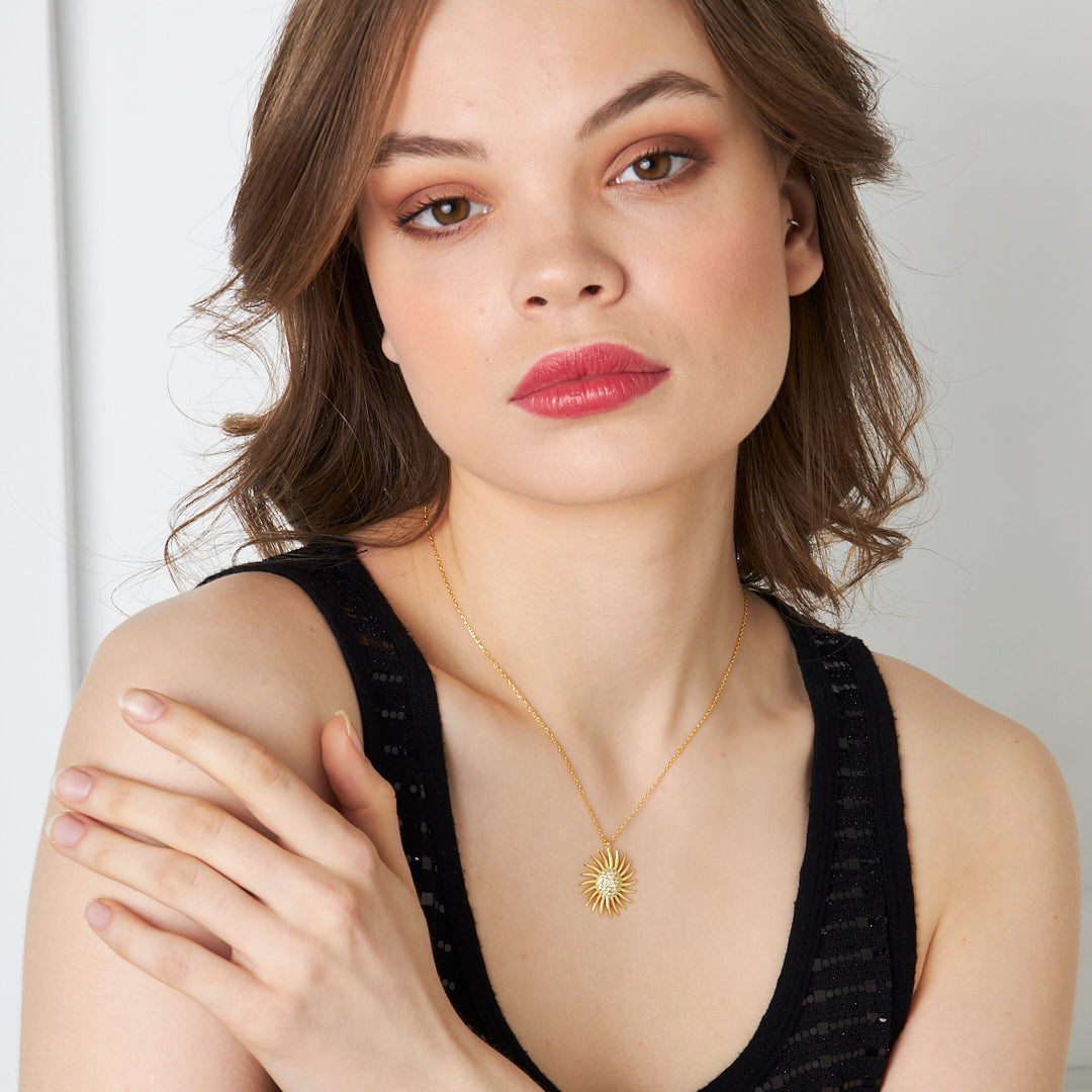 Sun Necklace - 925 SILVER