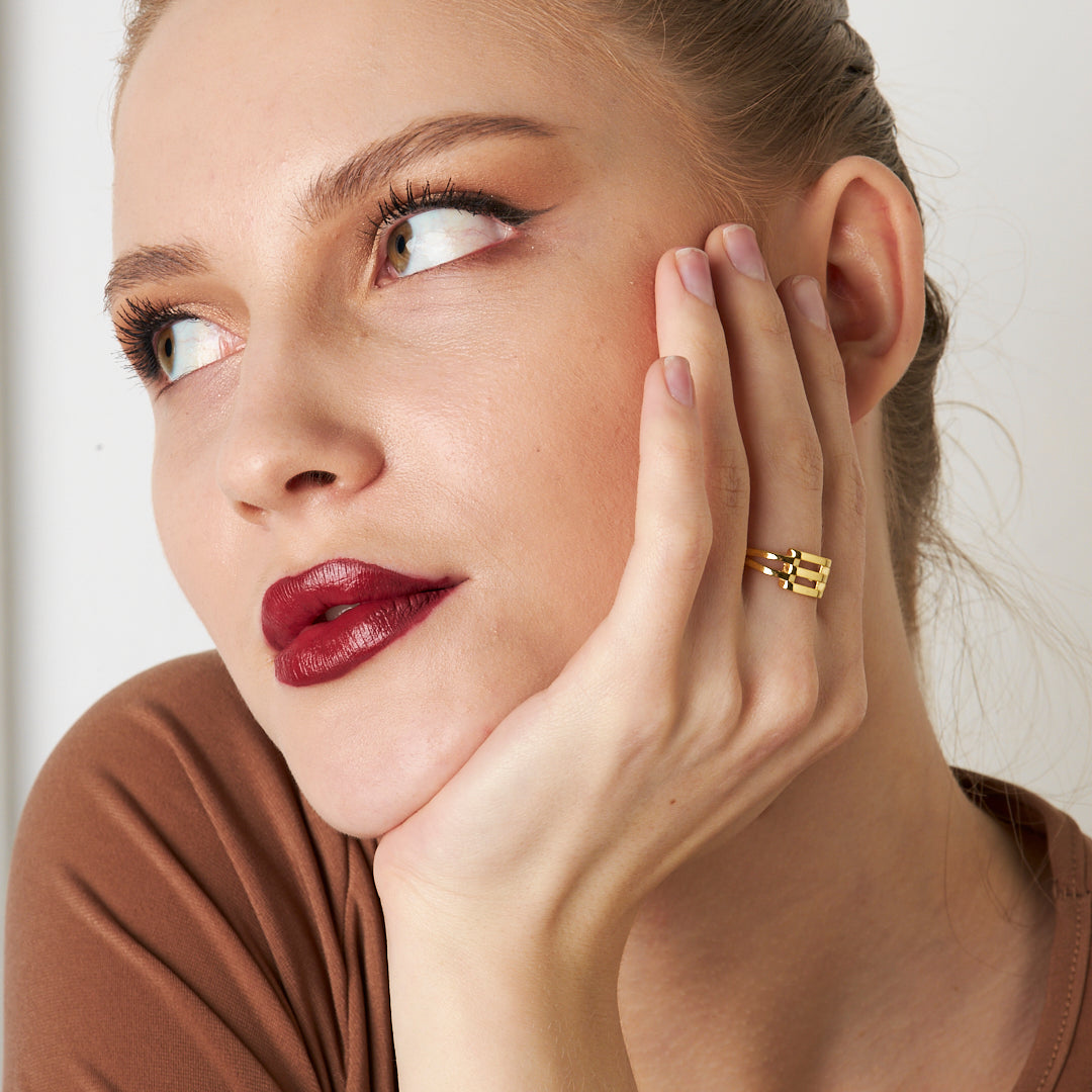 GERIPPE RING | 925 SILBER