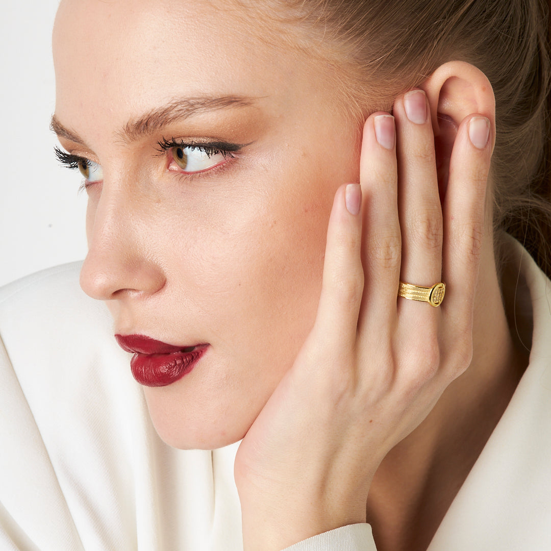 HASIR RING MIT STEIN | 925 SILBER