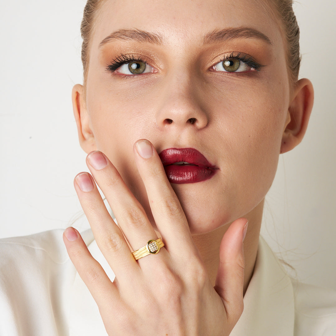 HASIR RING MIT STEIN | 925 SILBER