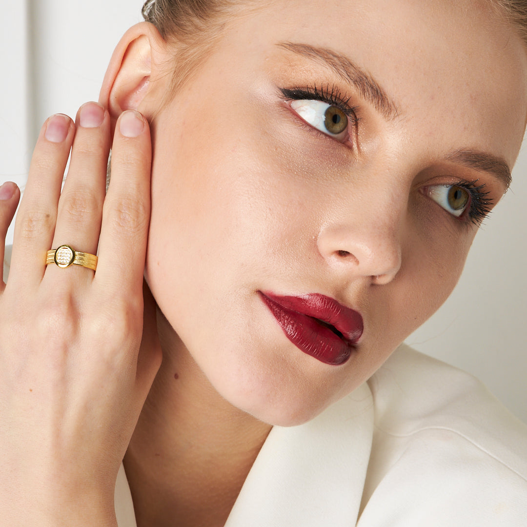 HASIR RING MIT STEIN | 925 SILBER