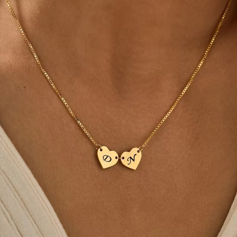 Herzmotiv Buchstabenwürfel Kette | 925 SILBER