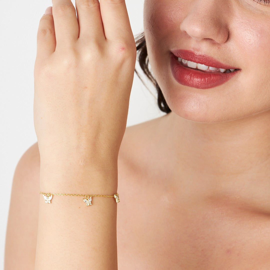 Mini Butterfly Bracelet - 925 SILVER