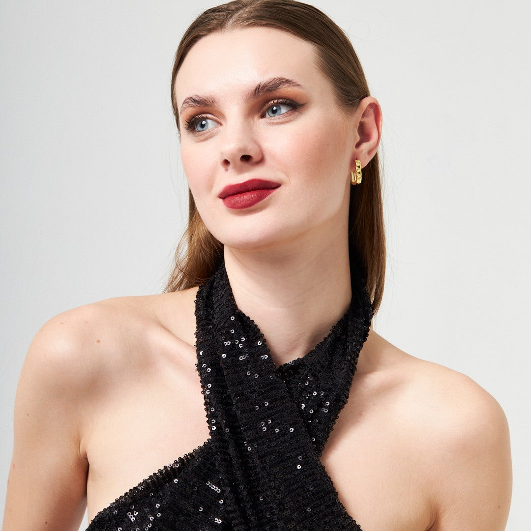 Oval Model Earrings - 925 SILVER