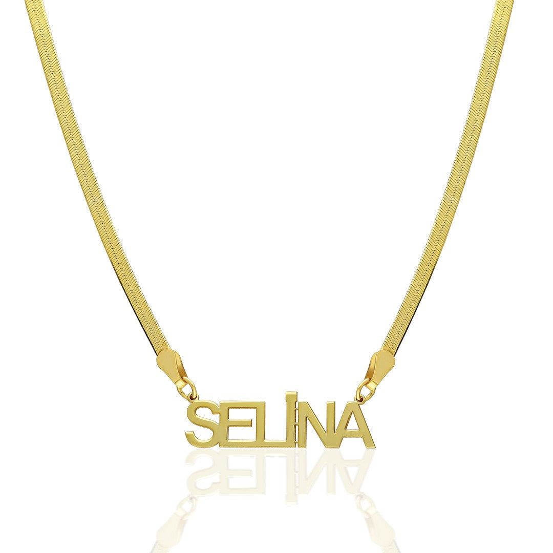 Snake Chain Name Necklace - 925 SILVER