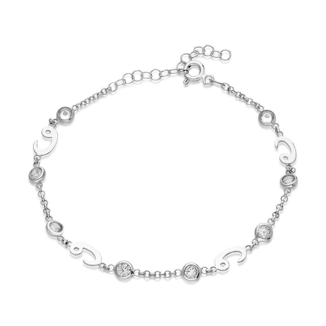 Stone Vav Bracelet - 925 SILVER