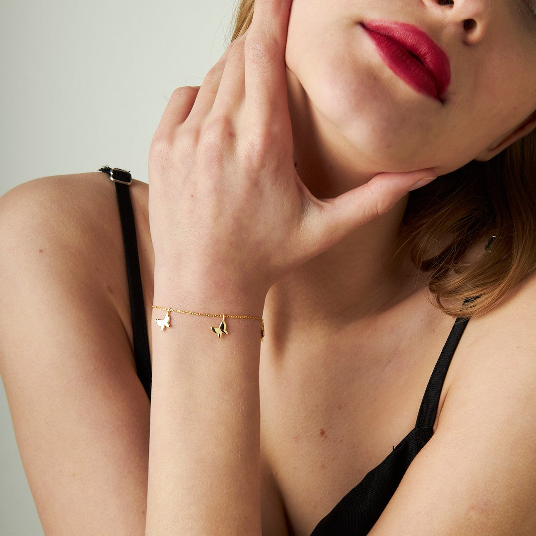 Simple Butterfly Bracelet - 925 SILVER