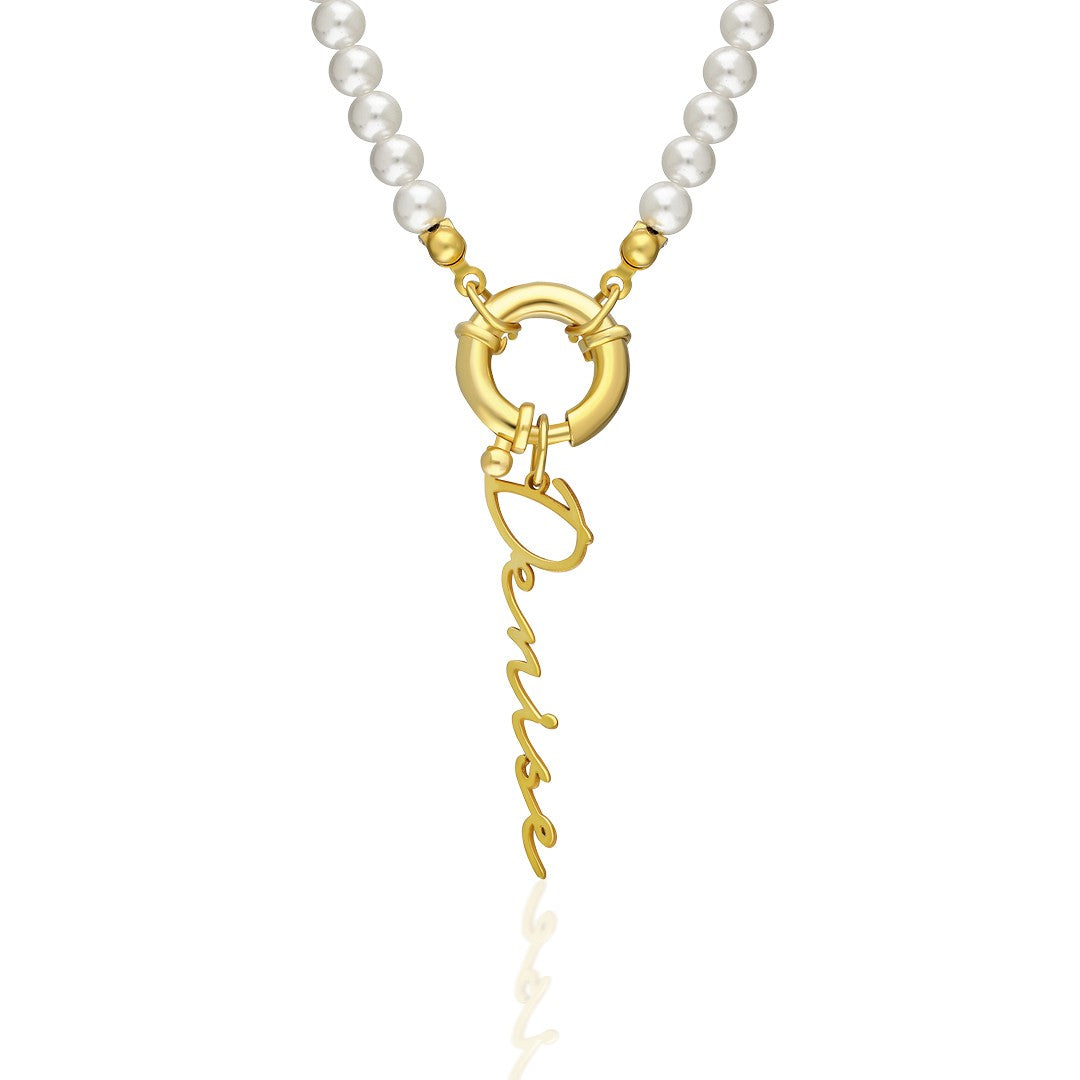 Named Sailor Lock Necklace - 925 SILVER