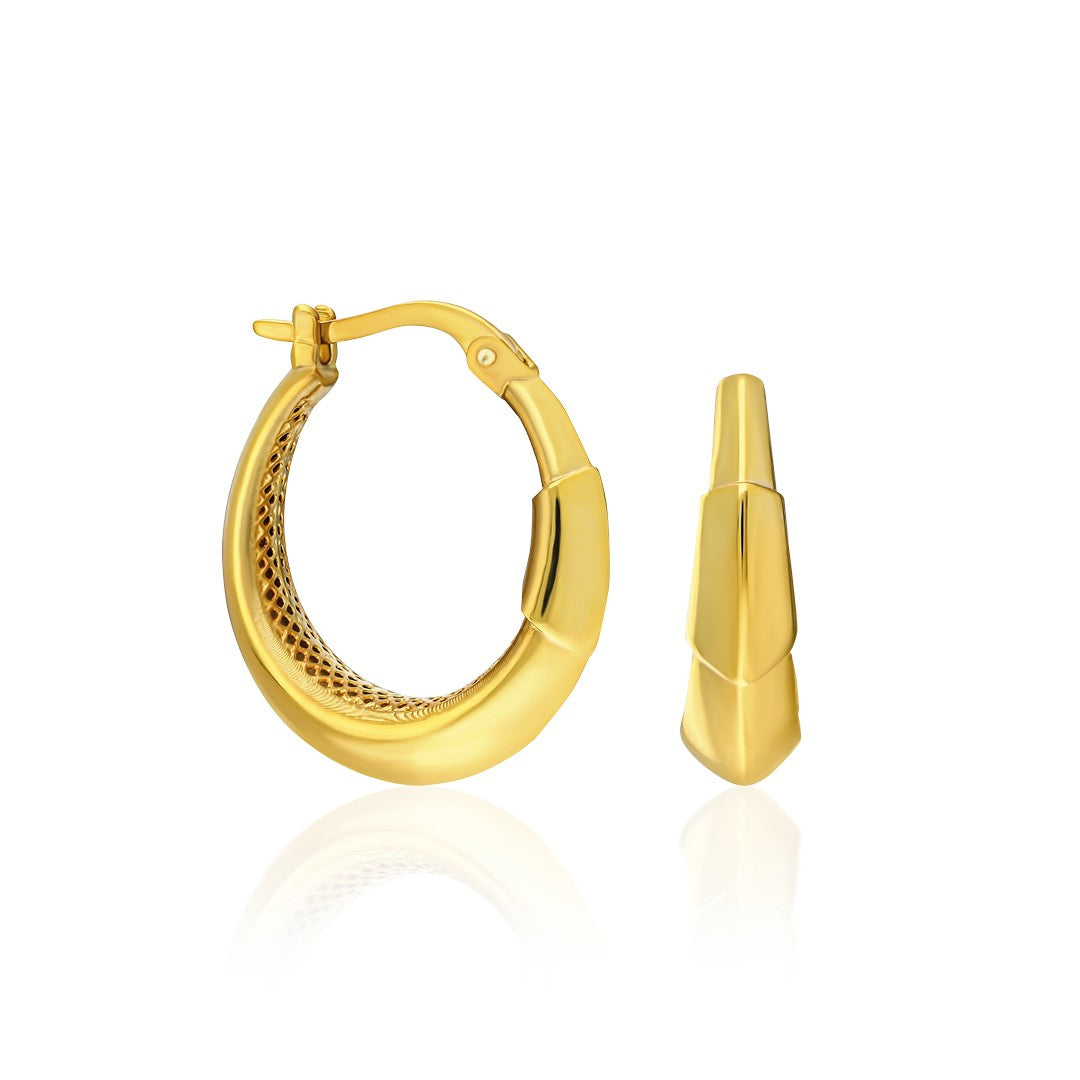 Two Patterned Earrings - 925 SILVER