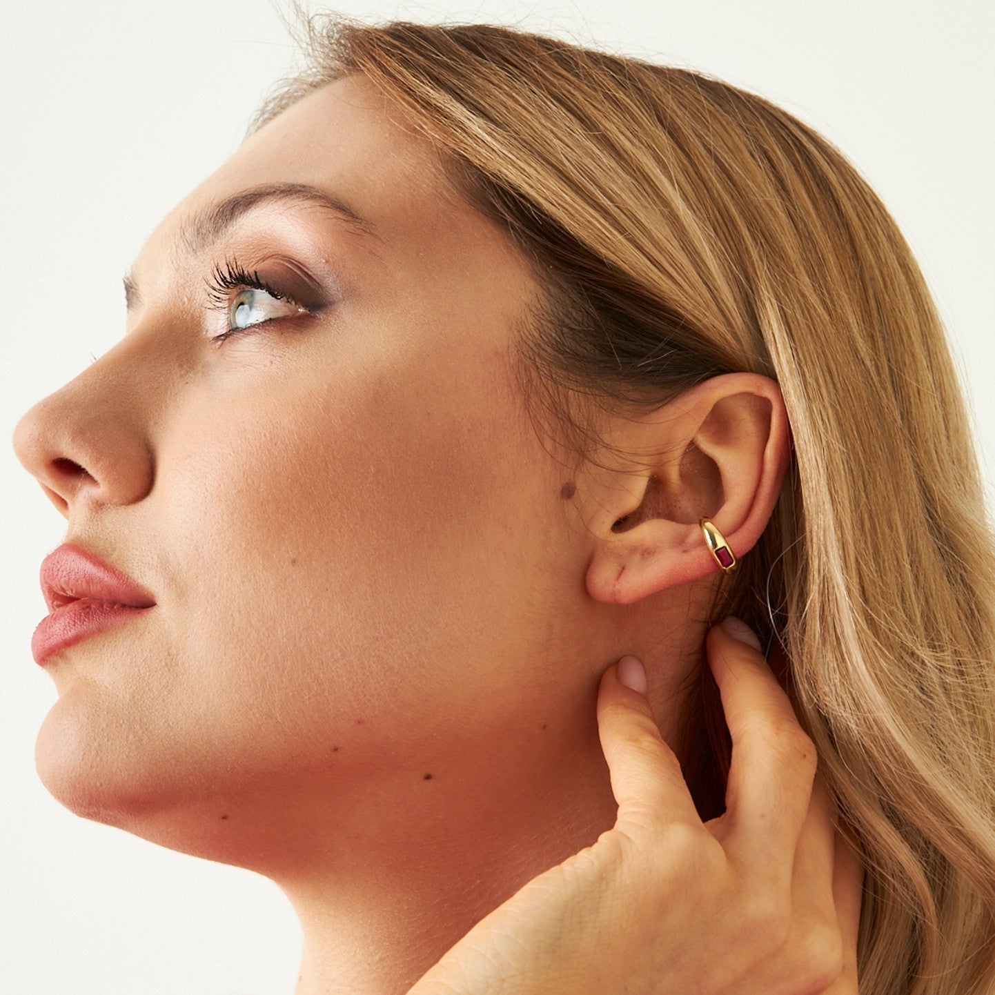 Fuchsia cartilage earring - 925 SILVER