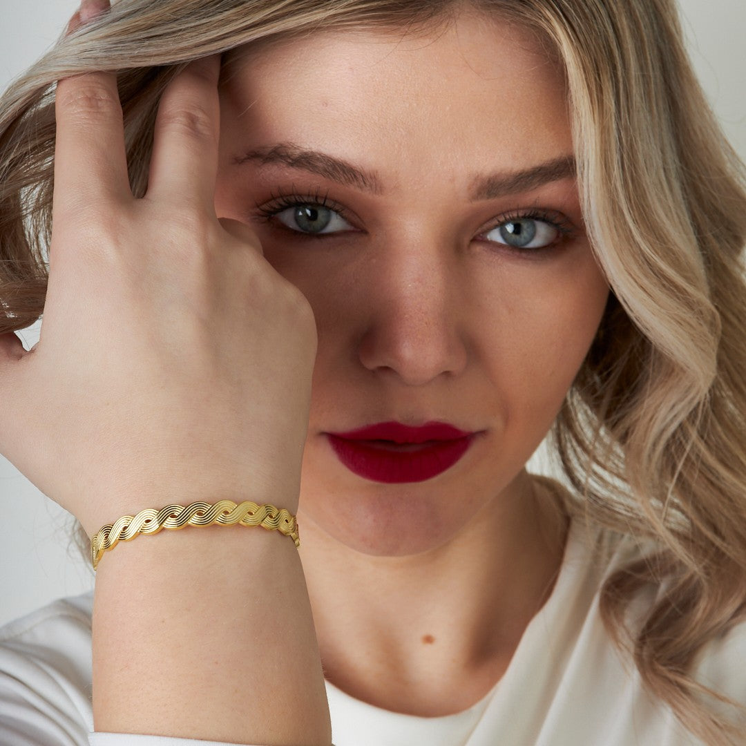 Knitted Bracelet - 925 SILVER