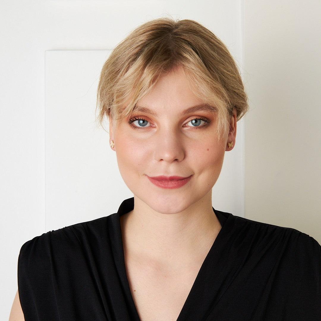 Stone Butterfly Earrings - 925 SILVER