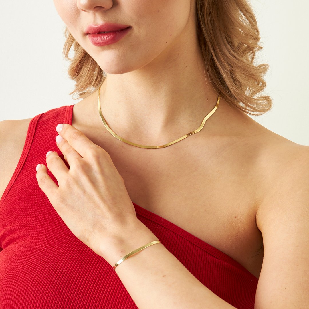 Snake Chain Set - 925 SILVER