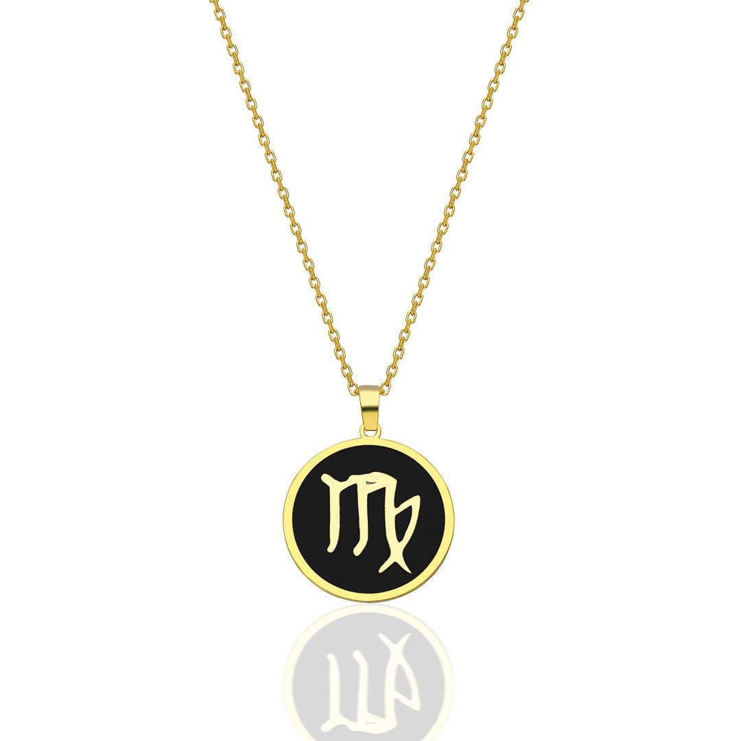 Colorful Virgo Zodiac Necklace - 925 SILVER