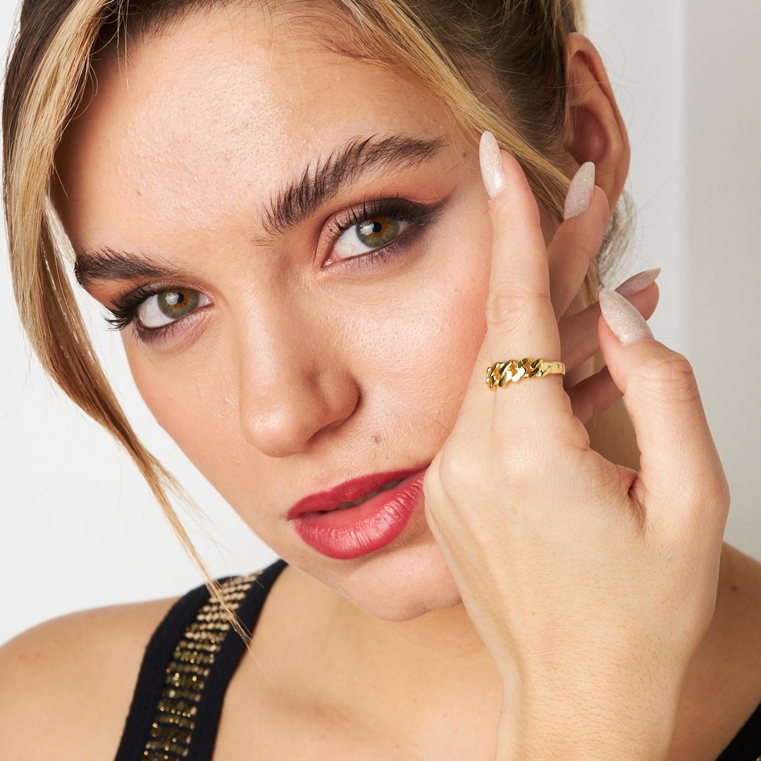 Knot Chain Ring - 925 SILVER