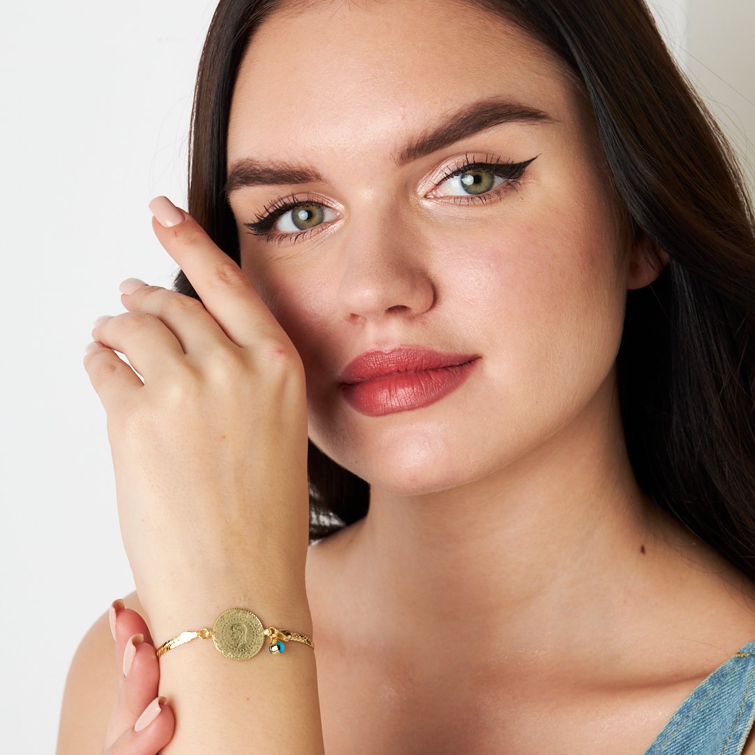 Charmed Quarter Pencil Chain Bracelet - 925 SILVER