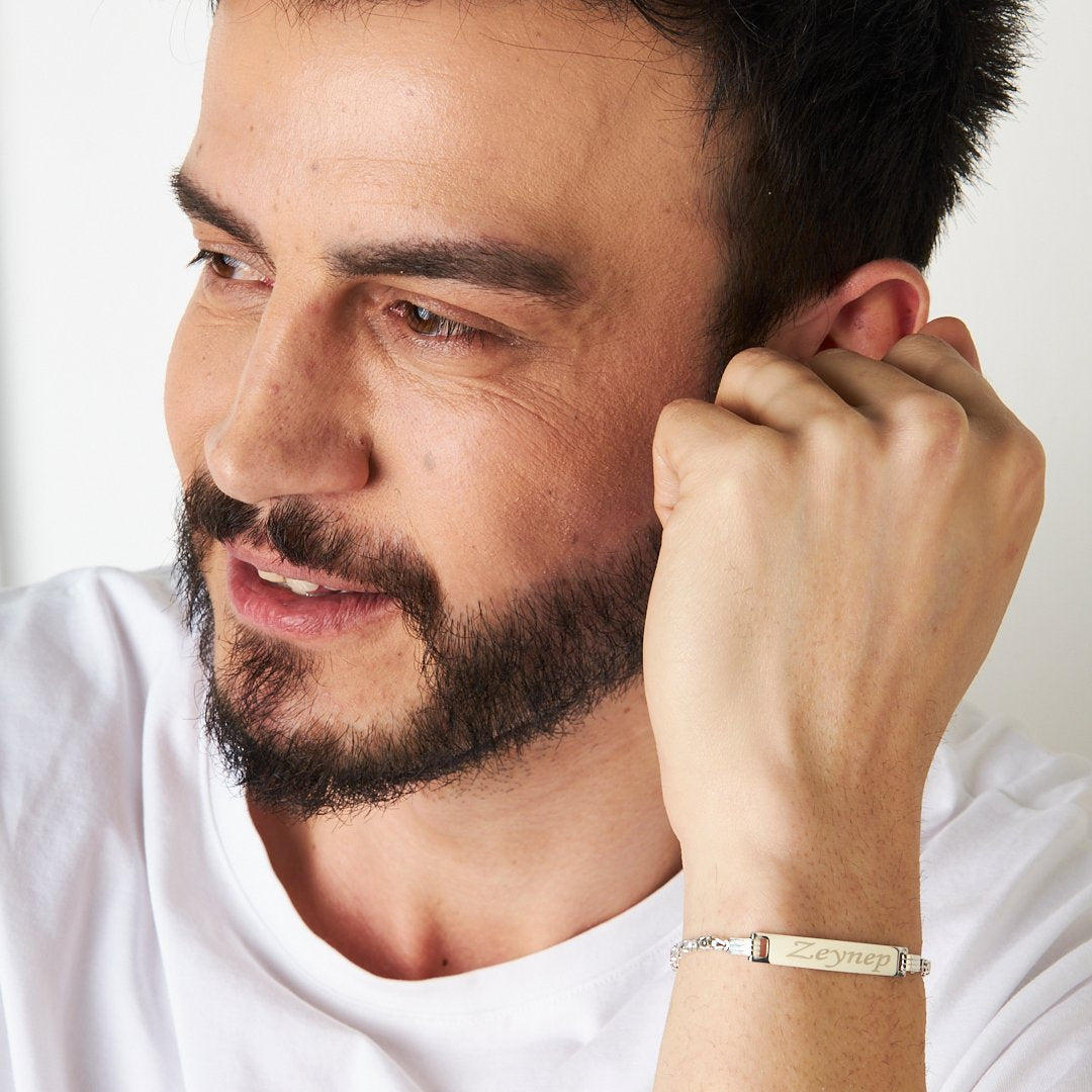 King Chain Name Bracelet - 925 SILVER
