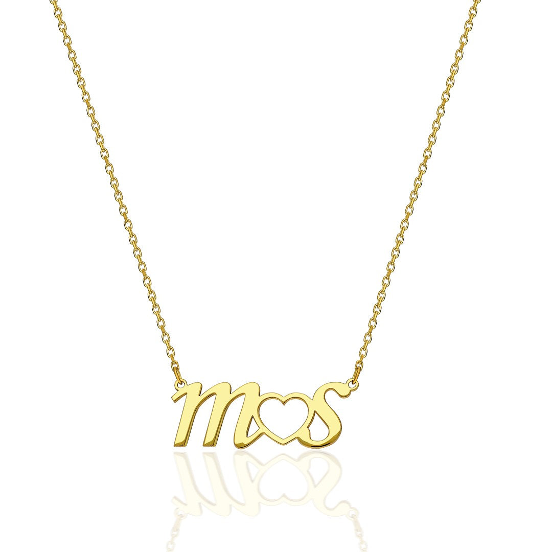 Double Letter Necklace - 925 SILVER