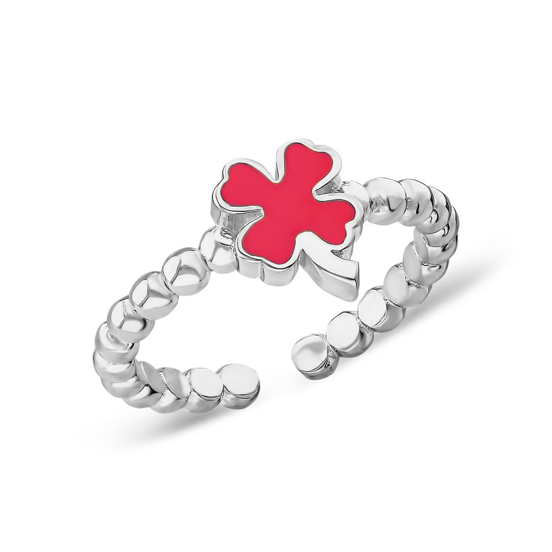 Red Clover Ring - 925 SILVER