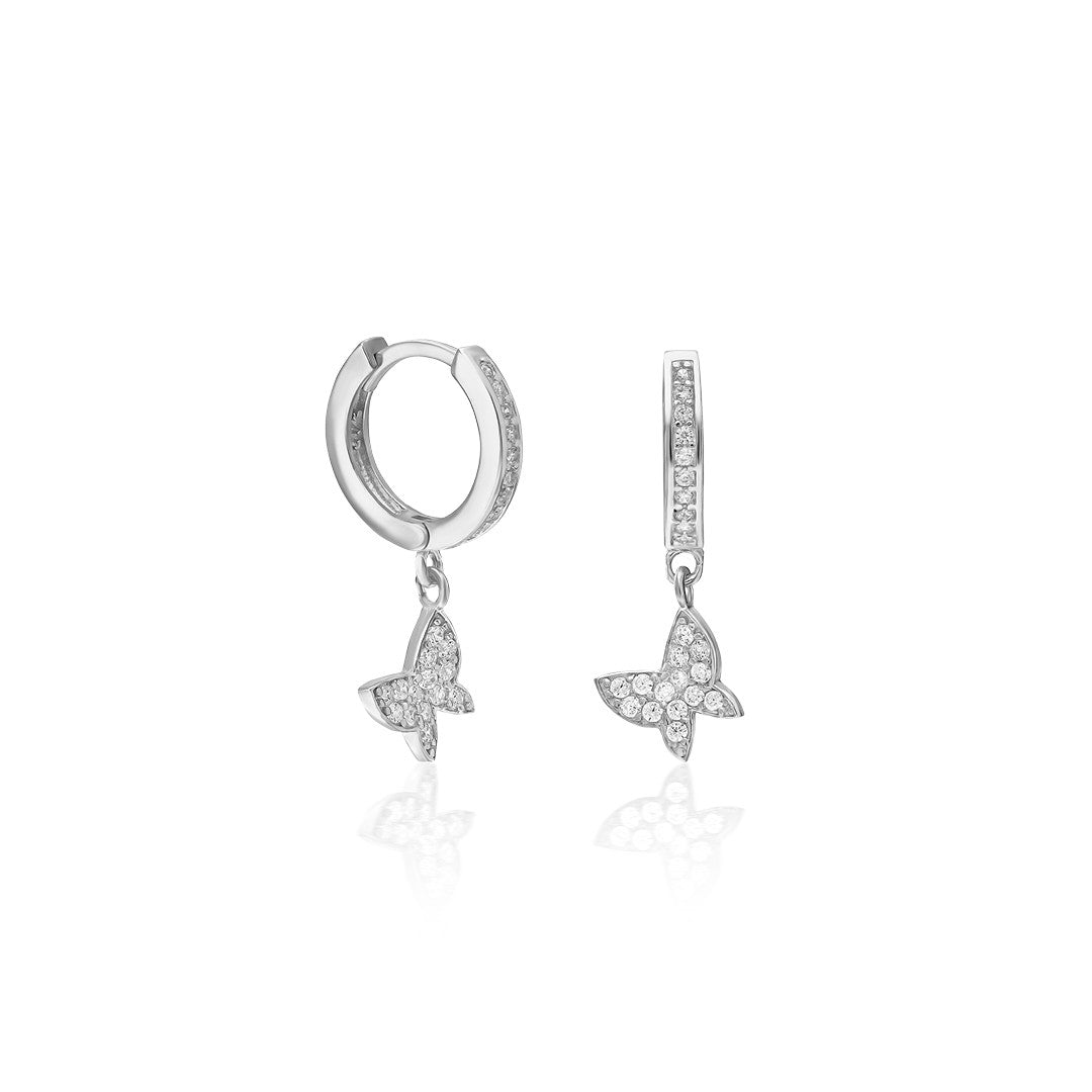 Butterfly Earrings - 925 Silver