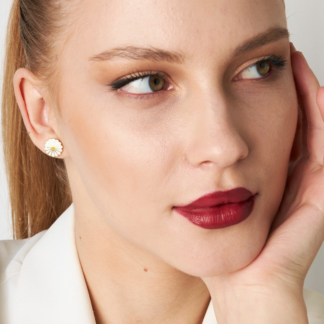 Daisy Earrings - 925 Silver