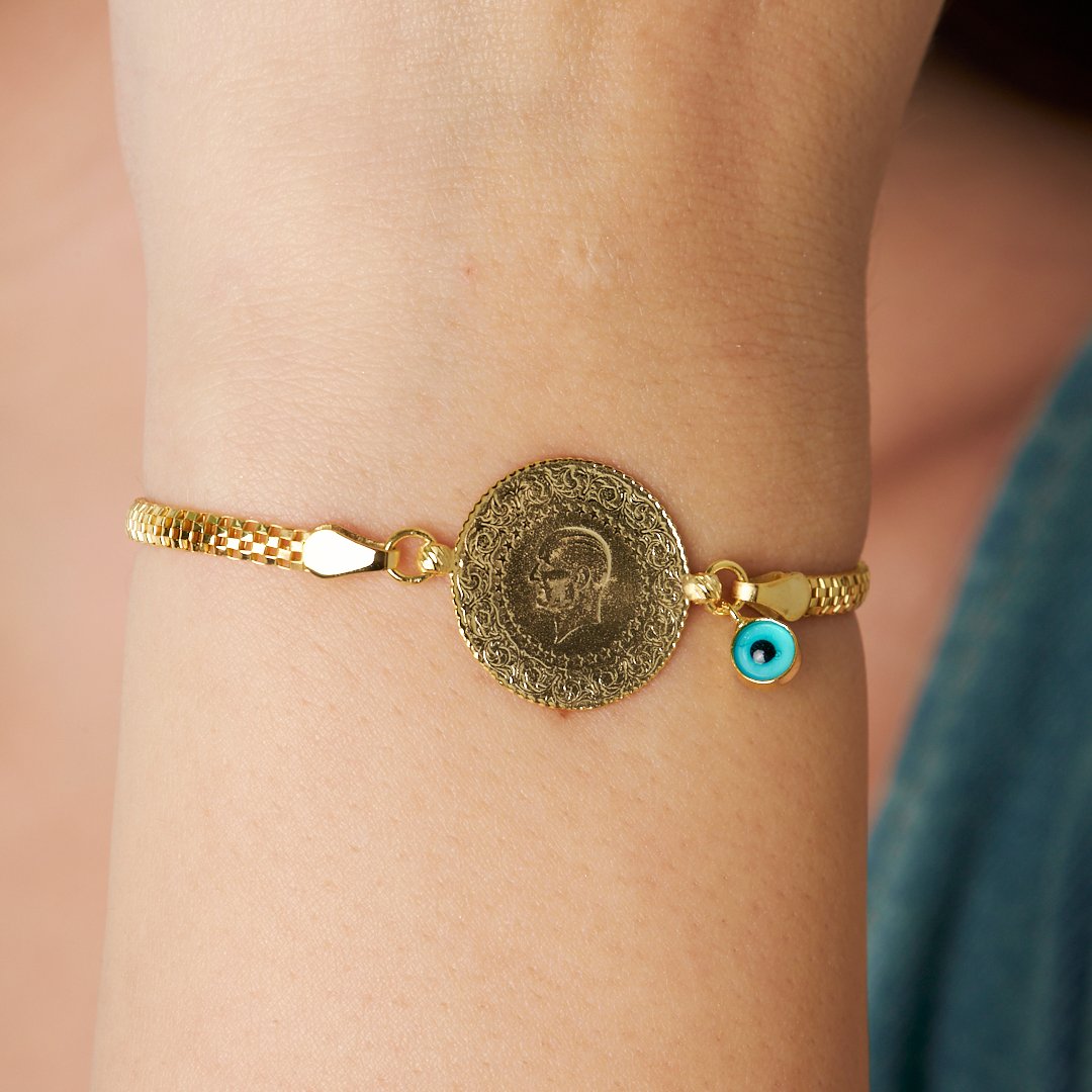 Charmed Quarter Chain Bracelet - 925 SILVER