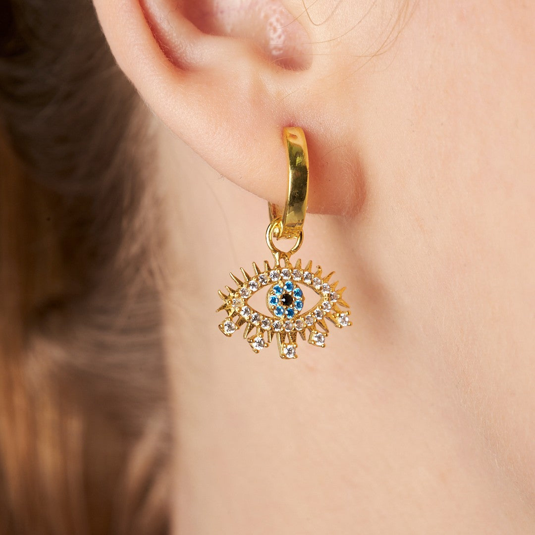 Eyelash Earrings - 925 Silver