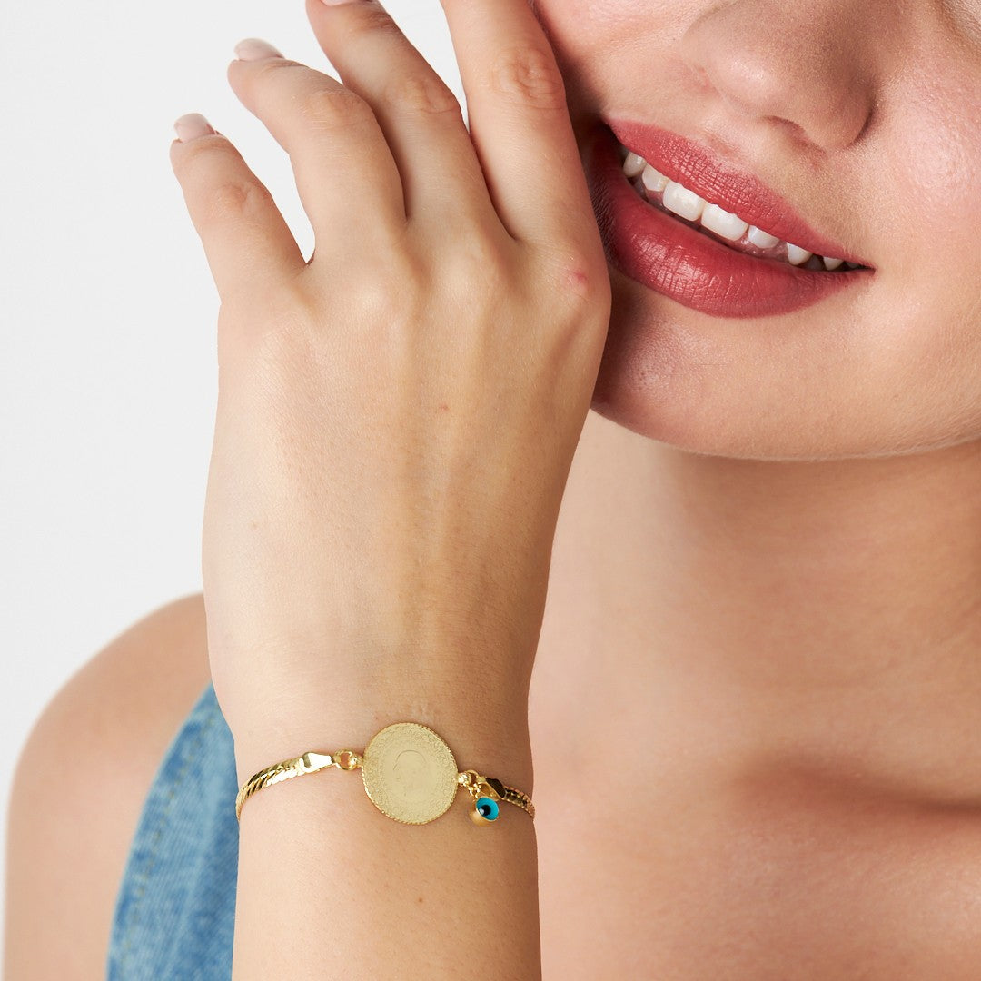 Charmed Quarter Pencil Chain Bracelet - 925 SILVER