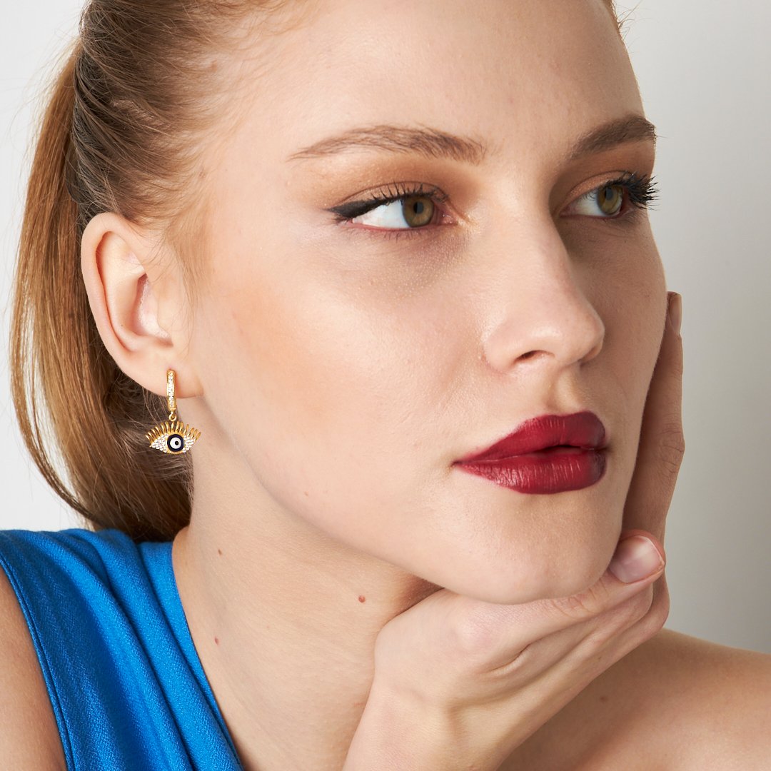 Evil Eye Earring - 925 SILVER