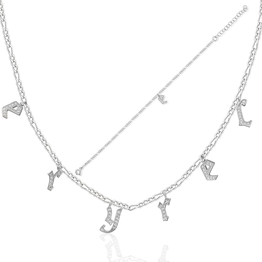 ZIRKONIA STEIN BUCHSTABEN SET | 925 SILBER